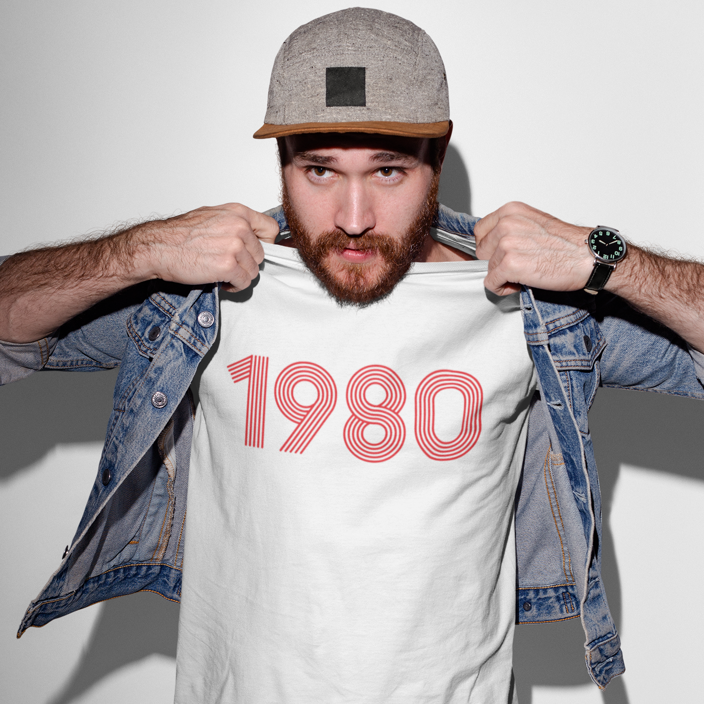 1980 Retro Red Tee - TalkPeng