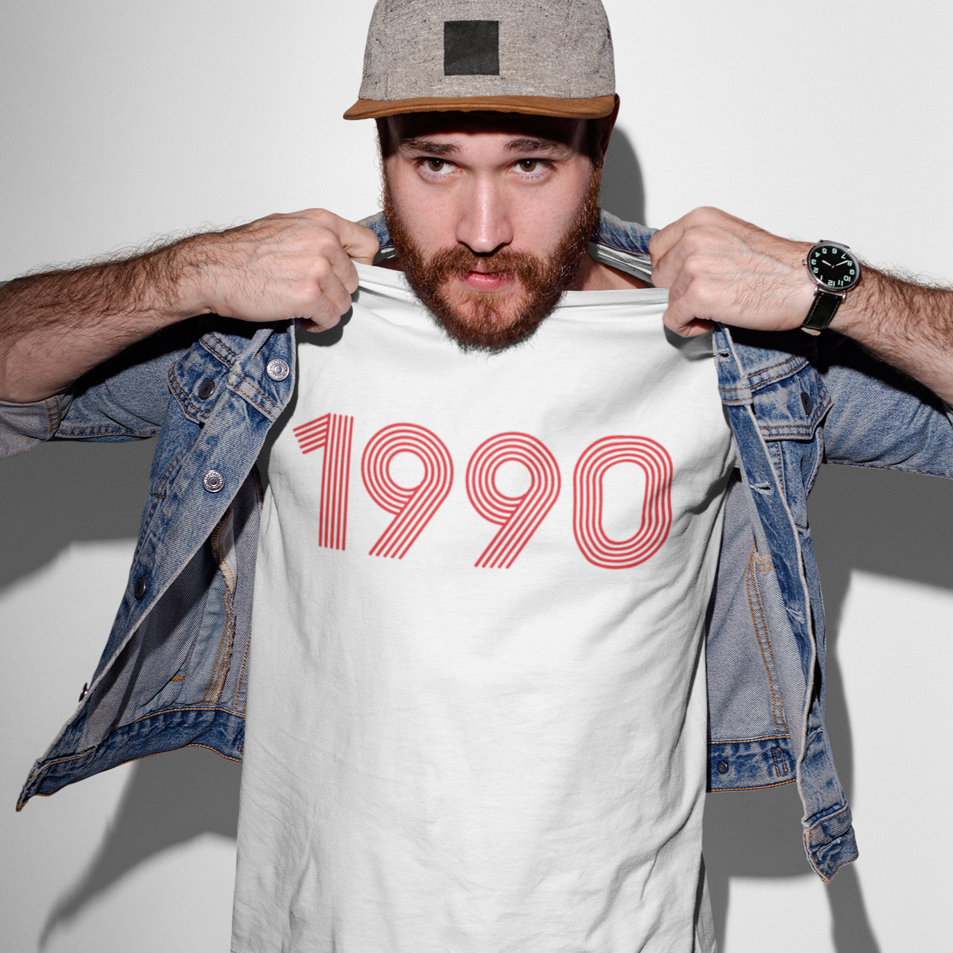 1990 Retro Red Tee - TalkPeng