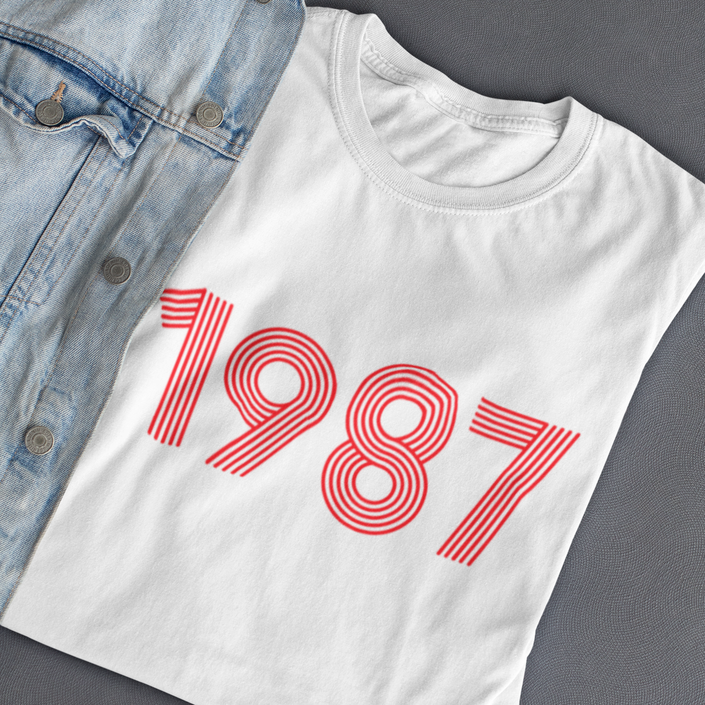 1987 Retro Red Tee - TalkPeng