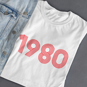 1980 Retro Red Tee - TalkPeng