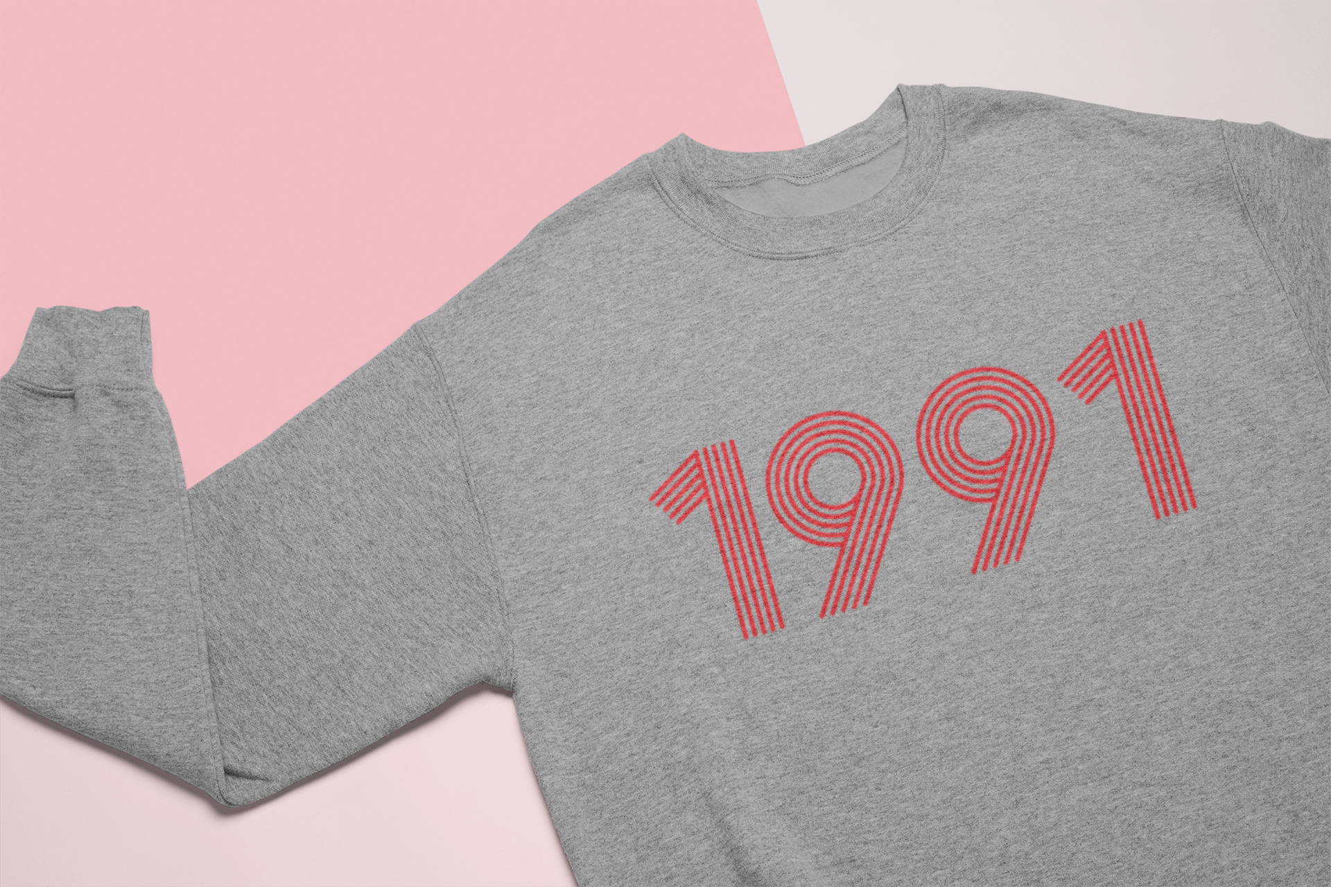 1991 Retro Red Unisex Sweater - TalkPeng