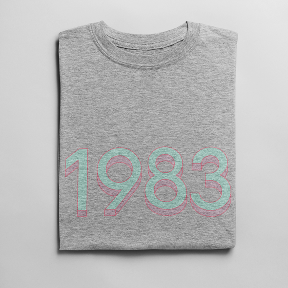 1983 'Mint/Pink' Tee - TalkPeng