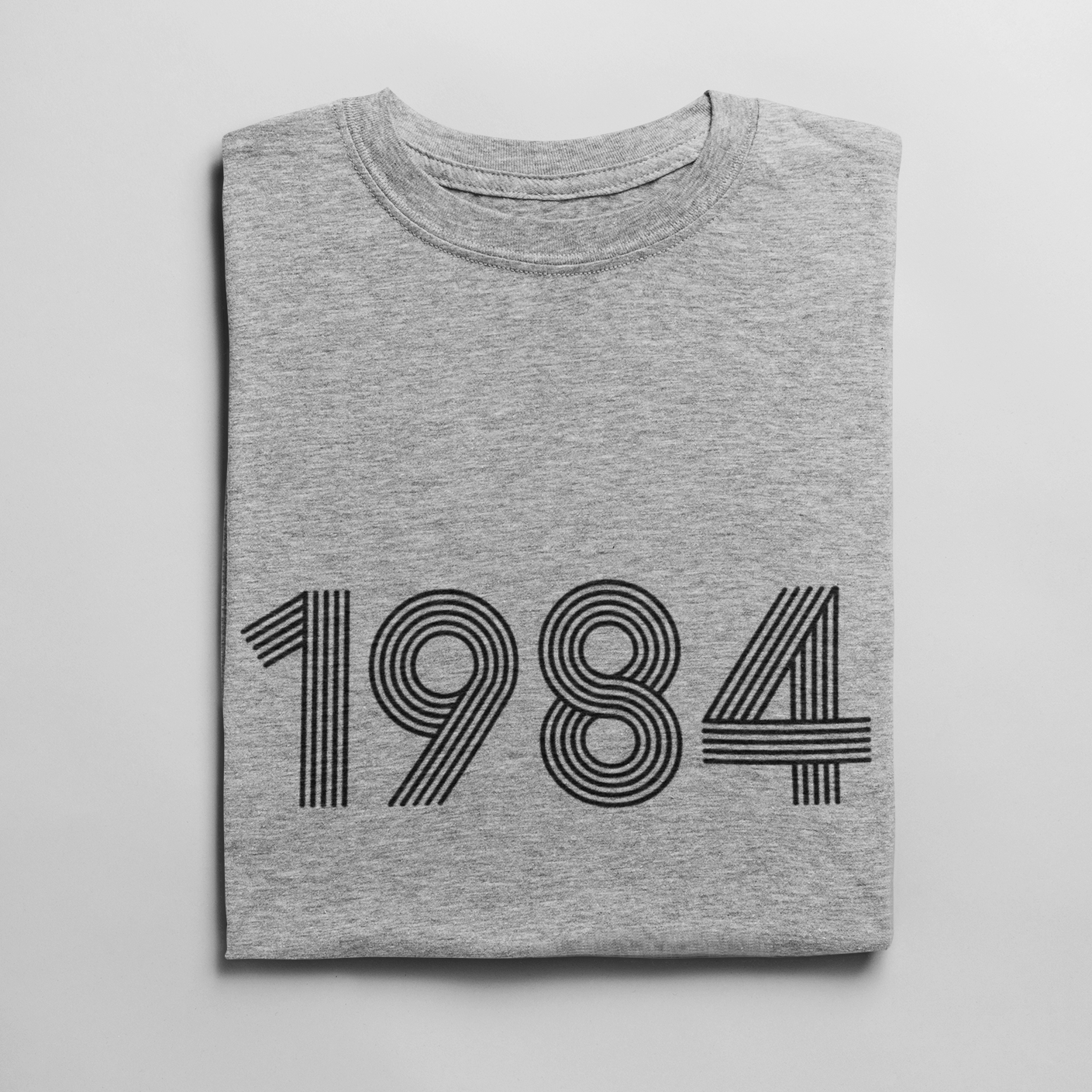 1984 Retro Black Tee - TalkPeng