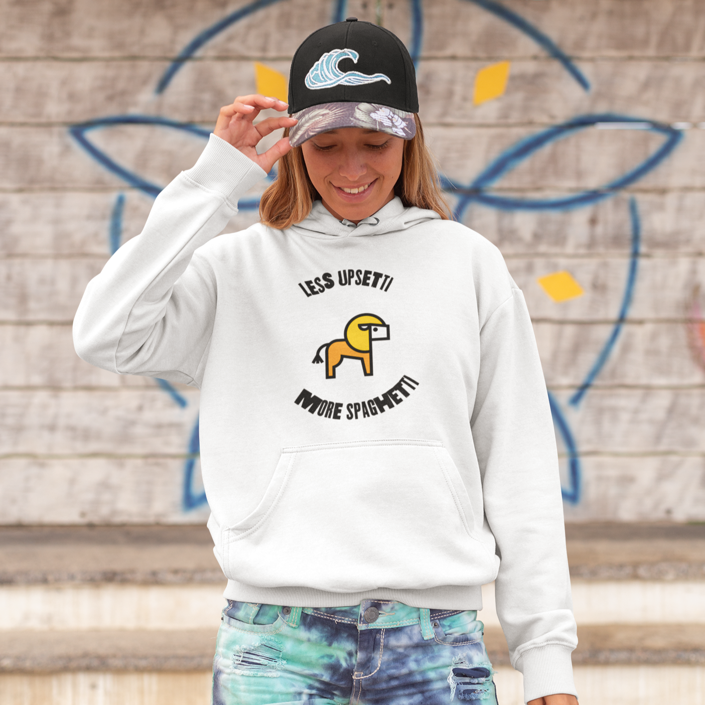 Less upsetti, more spaghetti Hoodie - TalkPeng