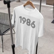 1986 Retro Black Tee - TalkPeng