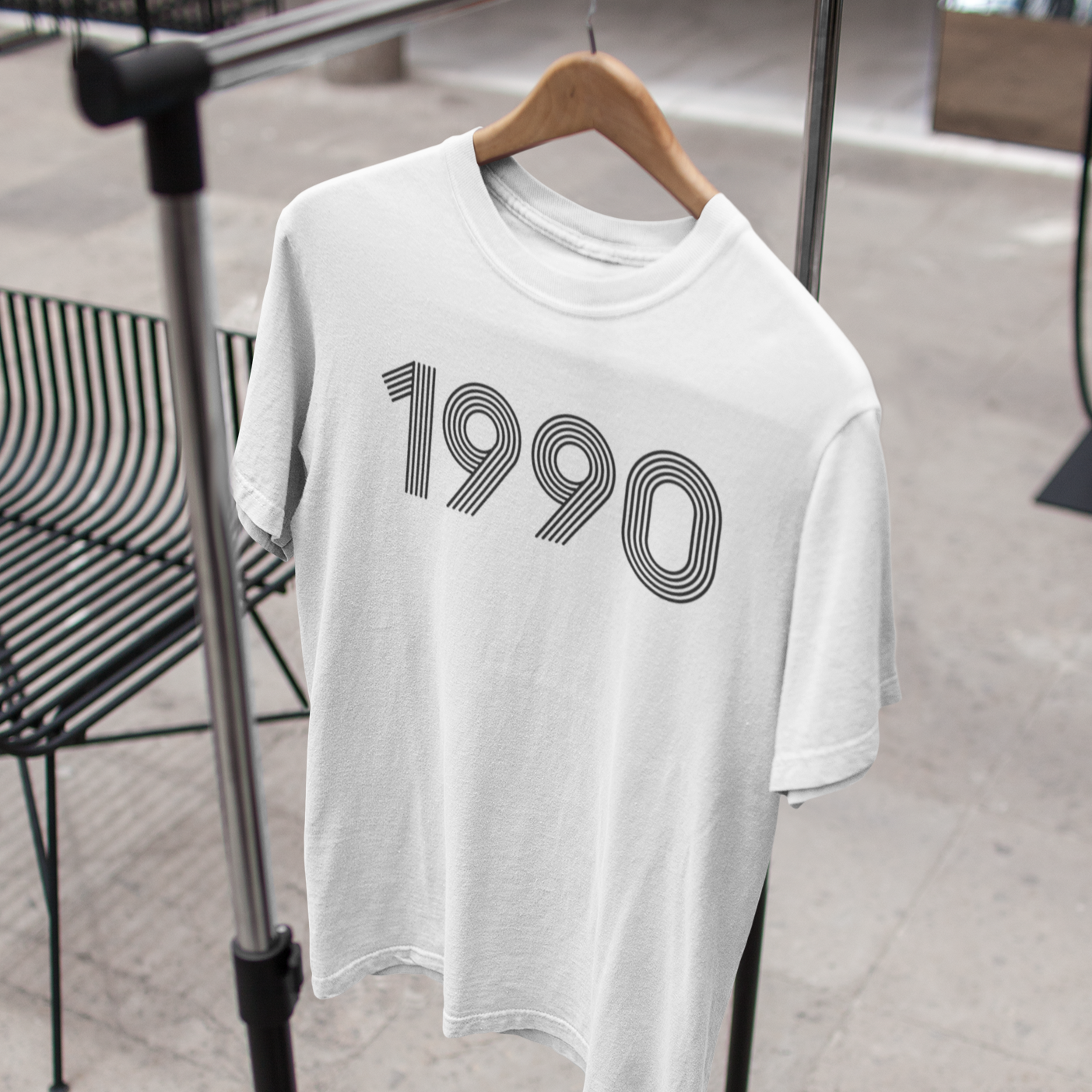 1990 Retro Black Tee - TalkPeng