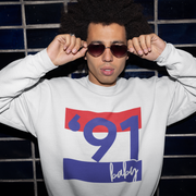 '91 Baby' Unisex Sweater - TalkPeng