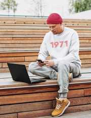 1971 Retro Red Unisex Sweater - TalkPeng