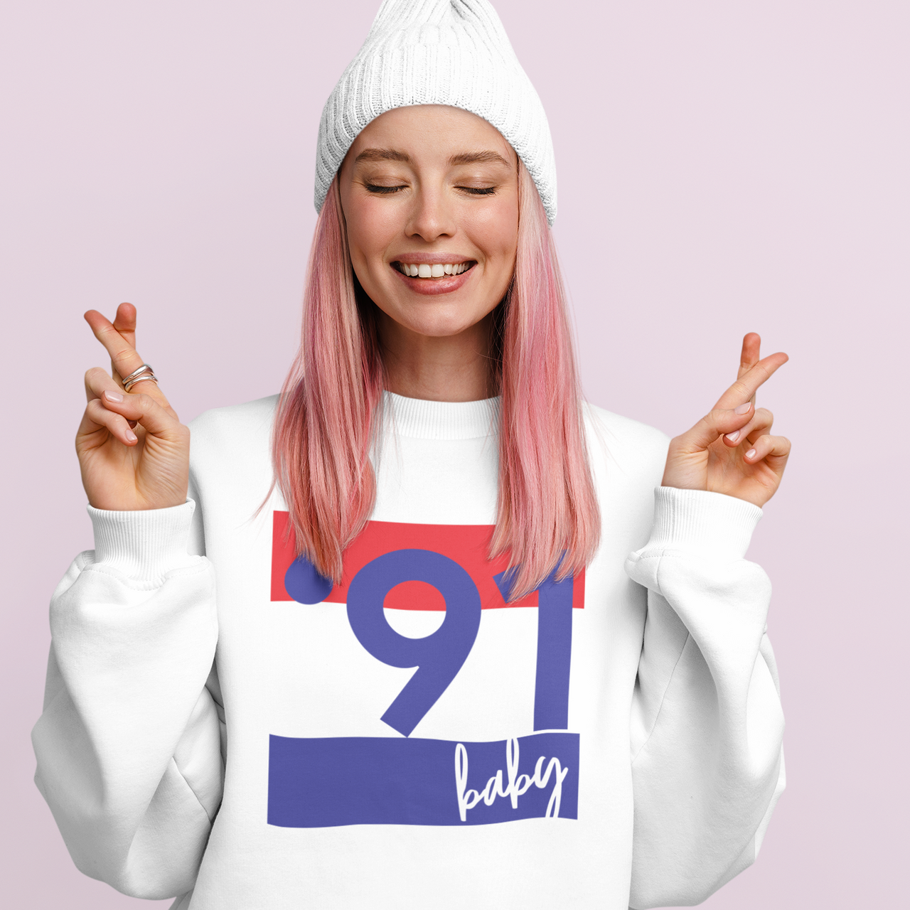 '91 Baby' Unisex Sweater - TalkPeng