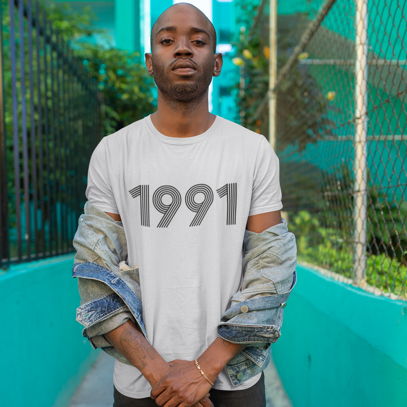 1991 Retro Black Tee - TalkPeng