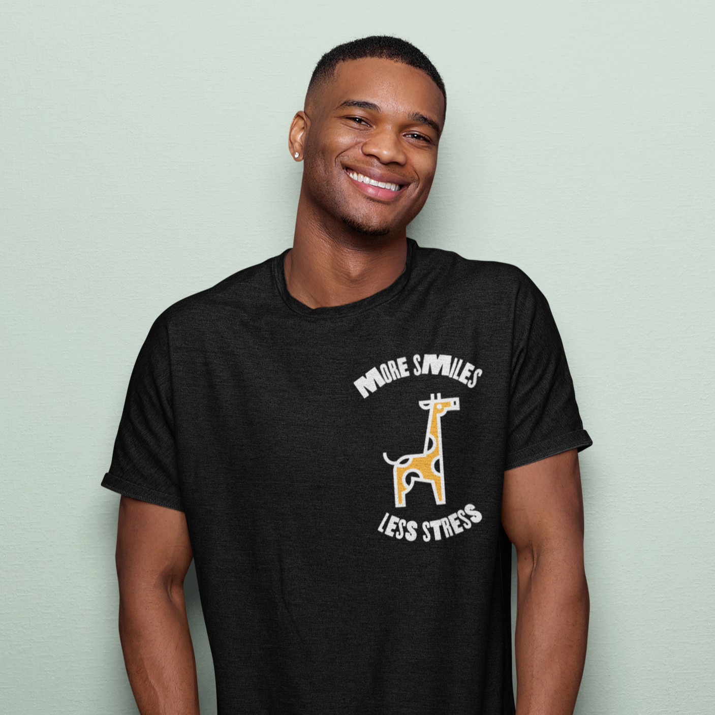 More smiles, less stress Tee - TalkPeng