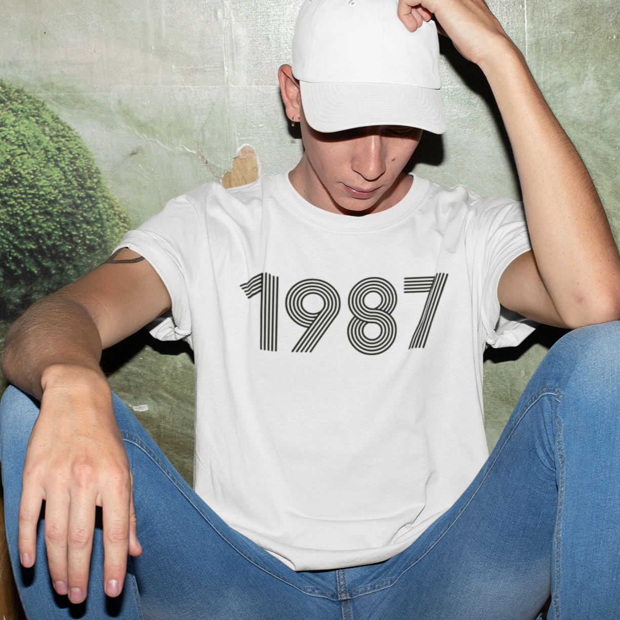 1987 Retro Black Tee - TalkPeng
