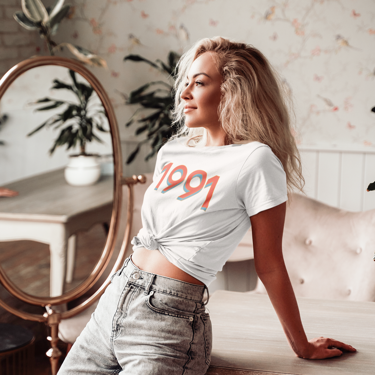 1991 'Red/Blue' Tee - TalkPeng