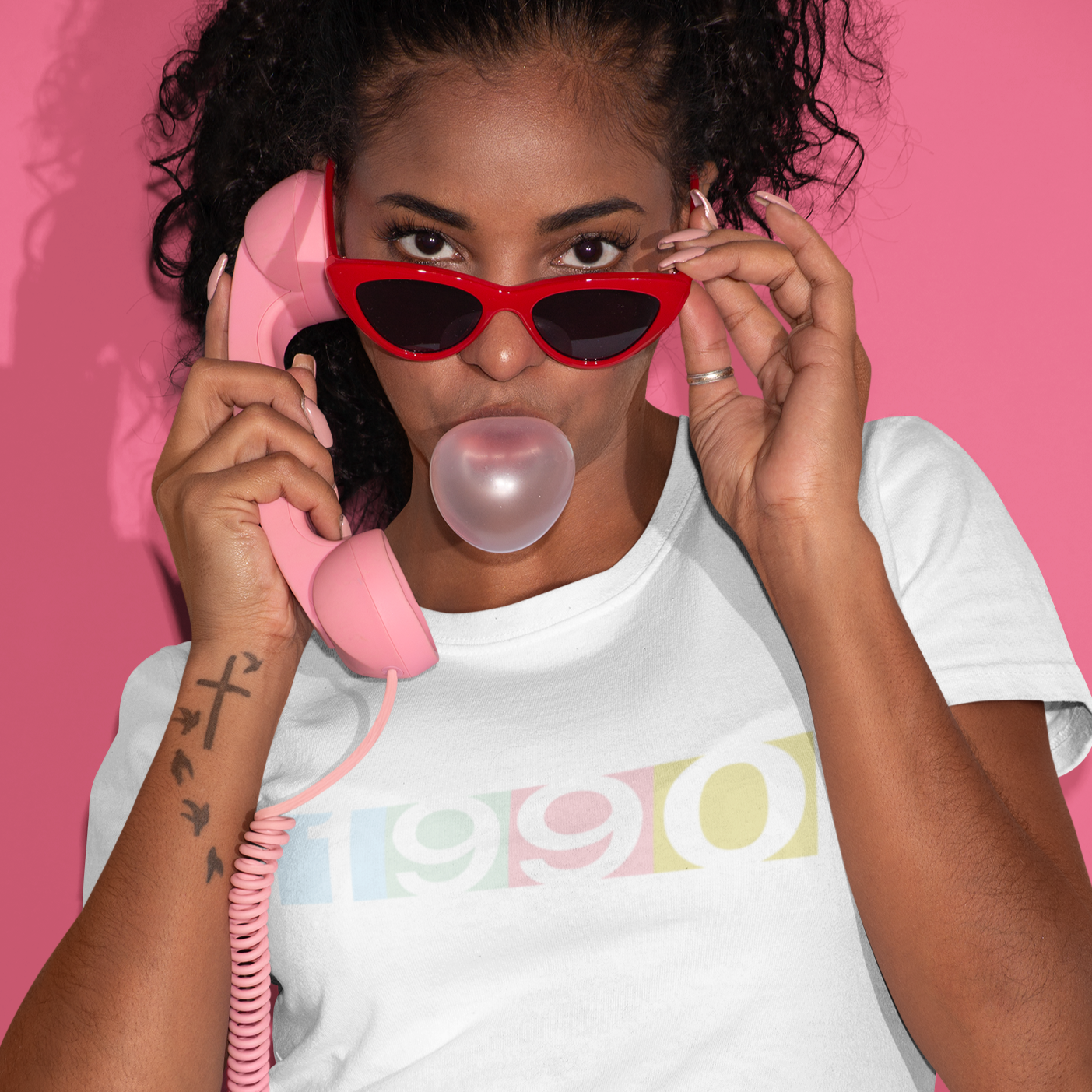 1990 Technicolor Tee - TalkPeng