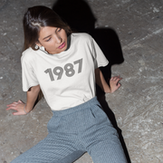 1987 Retro Black Tee - TalkPeng